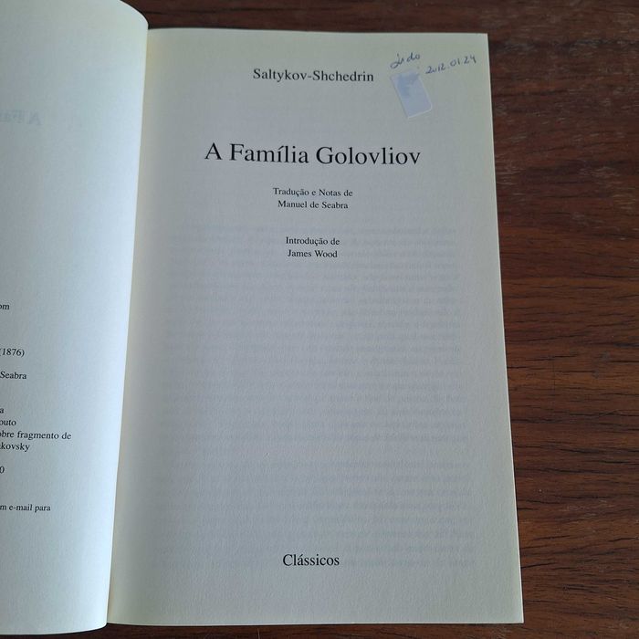 A Família Golovliov - Saltykov-Shchedrin