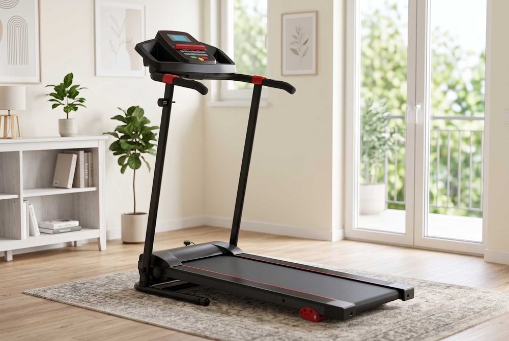 Nowa Bieżnia Domowa 120kg Elektryczna 1-12kmh PULS Składana Nachylenie - FV