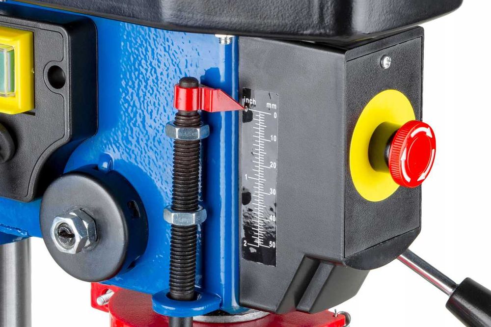 Mocna Wiertarka Frezarka Stołowa Słupowa Kolumnowa + Imadło Obrotowe