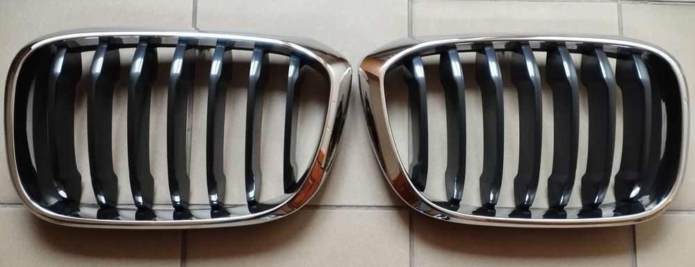 BMW X3 G01 радіаторна решітка 51137397466 ноздрі хром чорні глянець 51137397465 до рестайлінг