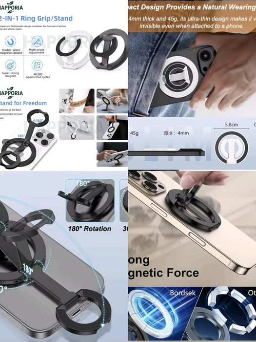 Професійний магнітний штатив тримач Magsafe Magnetic Ring універсальний Apple Android