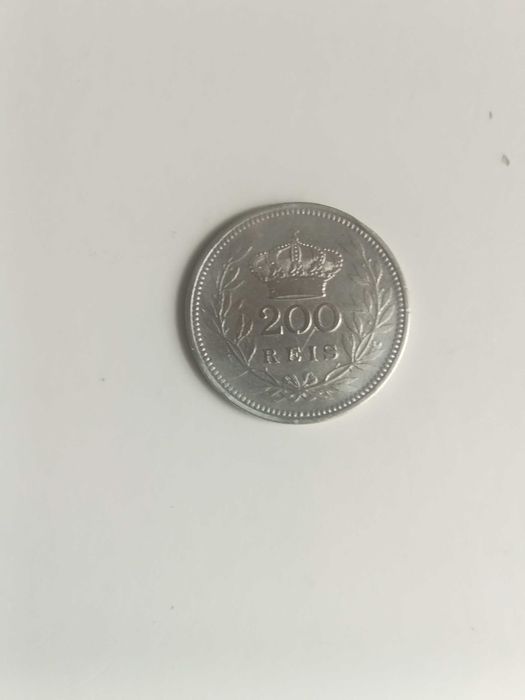 Moeda 200 Réis 1909 – D. Manuel II – Prata .835