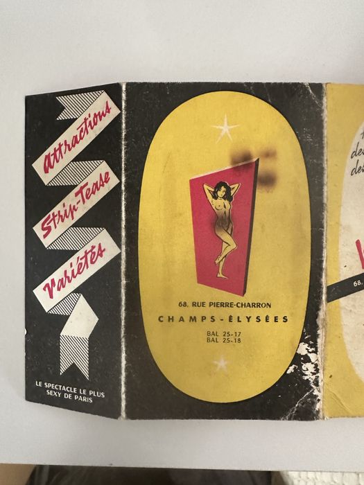 Attraction strip-tease variétes Cabaret