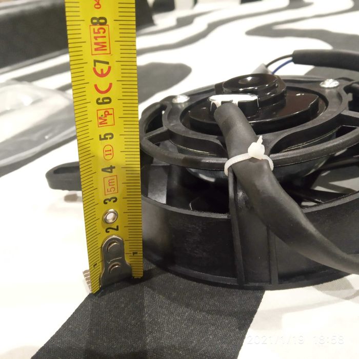 Kit ventilador 12V para motos enduro motocross e moto 4