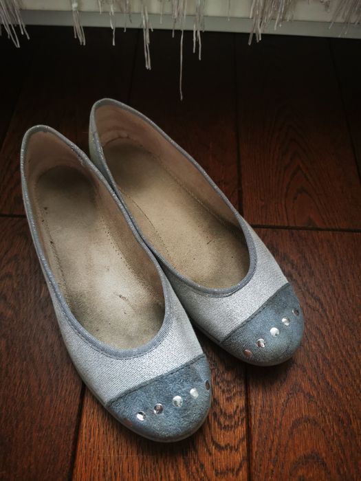 Baleriny Befado szaro-srebrne roz. 39