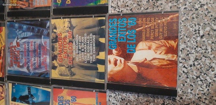 Conjunto de 10 Cds Colecção Grandes Êxitos de Los 60
Colecção Completa