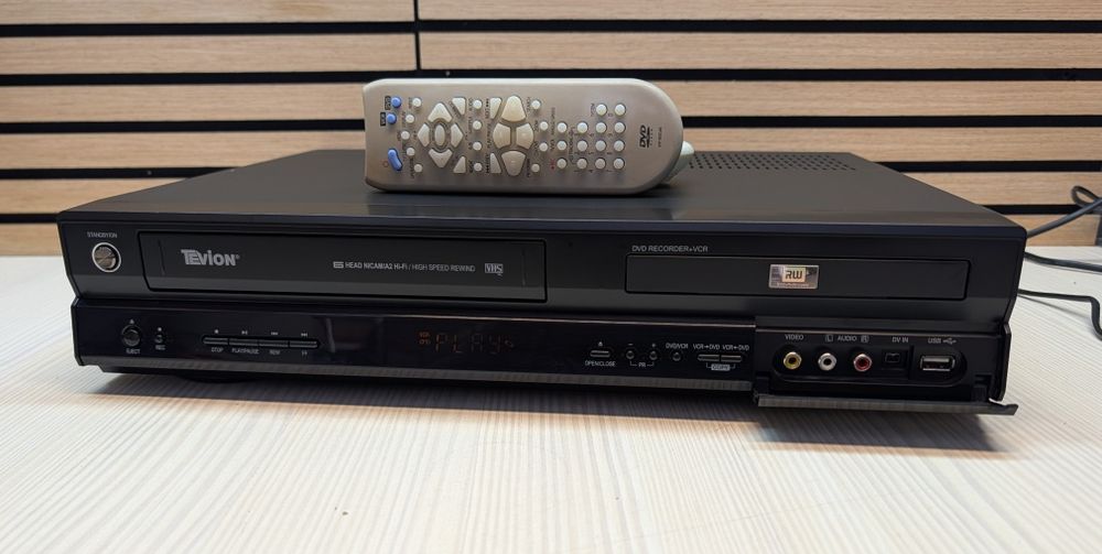 TEVION MD81664 #Nagrywarka DVD VHS #6HD #HDMI #USB #DV #PL Menu #DivX #Pilot #Przegrywanie VHS na DVD