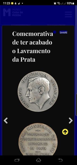 Rara Medalha Prata 999, Comemorativa Alusiva ao Dr.Oliveira Salazar