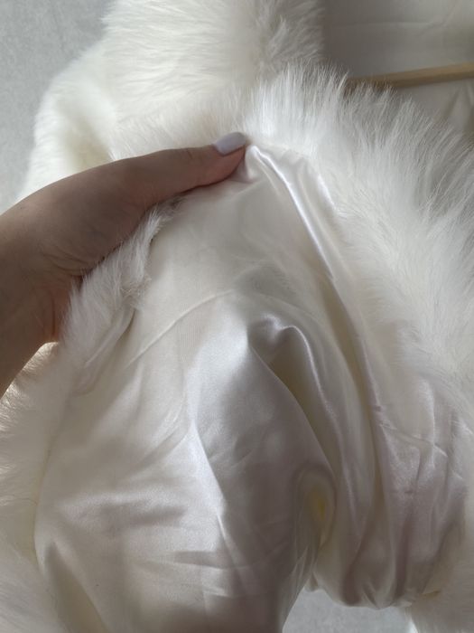 Нова, хутрова, весільна накидка на сукню/весільна шубка