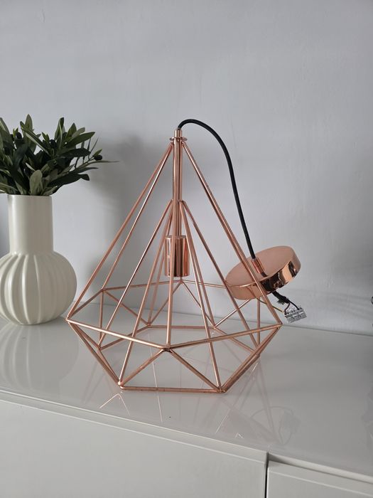Candeeiro teto rose gold