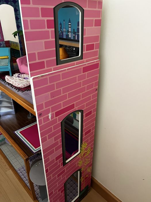 Casa de bonecas XXL 118cm de altura com acessórios