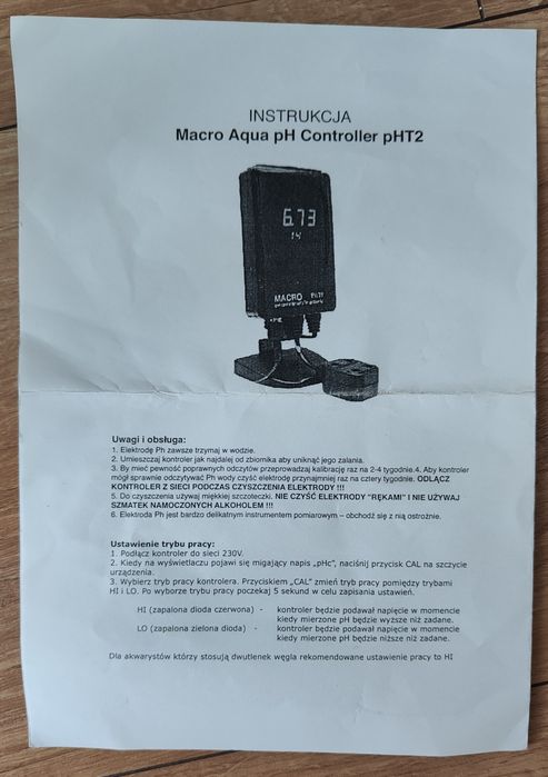 Kontroler Macro Aqua T2 z sonda Hydromet