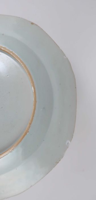 Prato Octogonal Porcelana da China Companhia da Índias