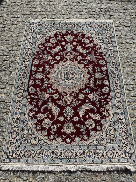 Idealny kaszmirowy dywan perski Iran Nain +jedwab 170x110 gal. 13 tyś