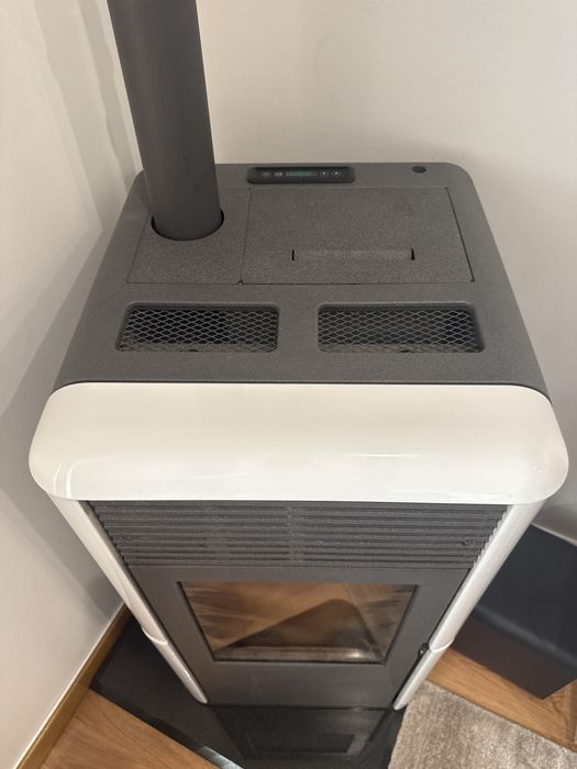 Salamandra a Pellets EDILKAMIN Point Plus CANALIZÁVEL – 8 kW – Excelente Estado