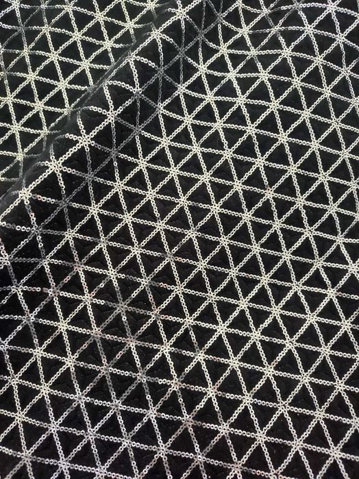 Narzuta czarna cekiny Dima home&you