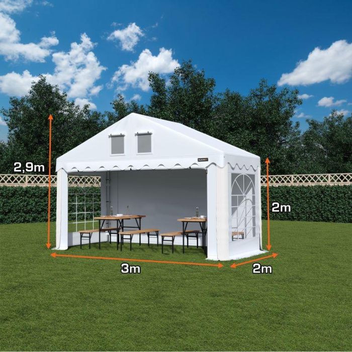 Namiot COMFORT 3x2 imprezowy handlowy ogrodowy PVC 560g/m2