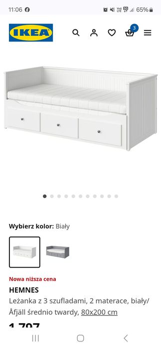 Lozko hemnes ikea
