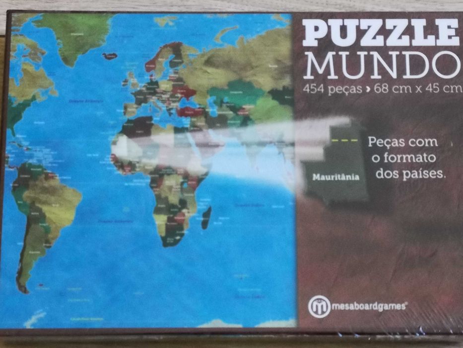 Puzzle Europa + Mundo  + Castelo Neuschwanstein (novos e embalados)