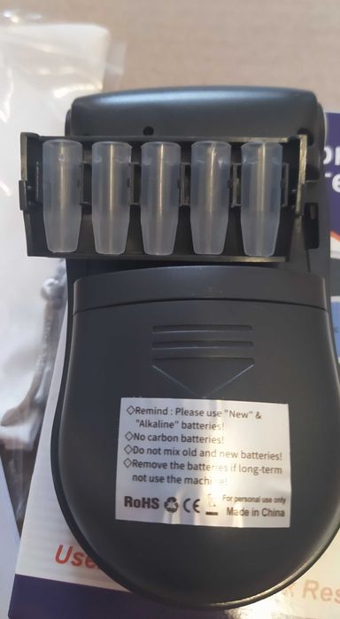 Алкотестер з муштуками тестер алкоголю  Greenwon AT-818