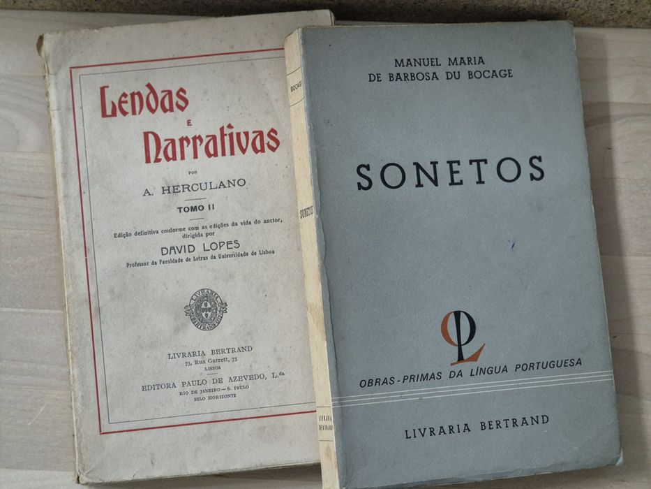 Sonetos (Bocage) + Lendas e Narrativas (Alexandre Herculano)
