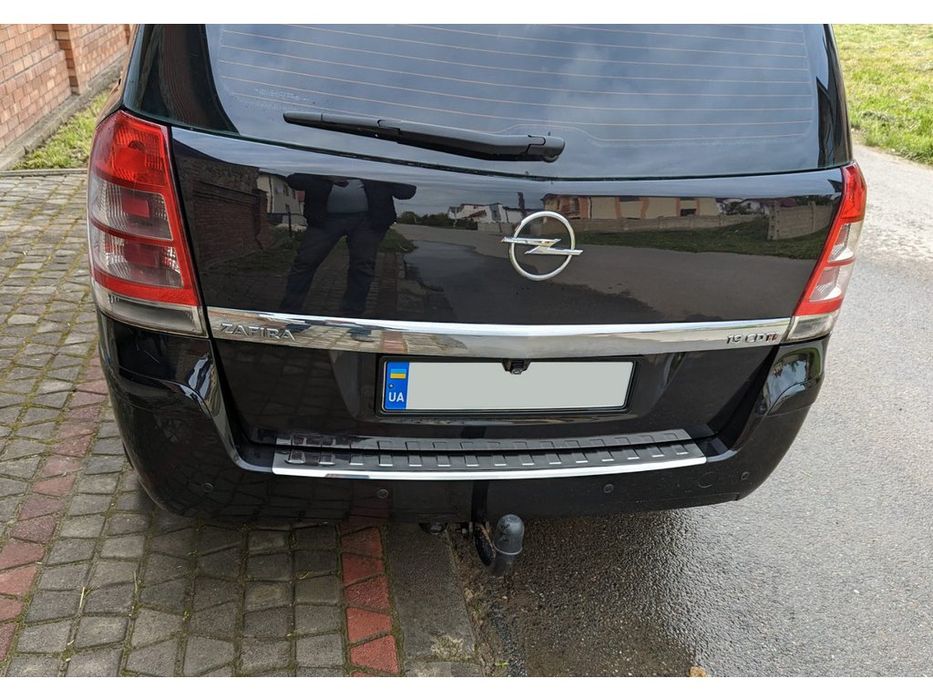 Opel Zafira B 2005-2011 рр. Накладка на задній бампер Carmos V1 (нерж)