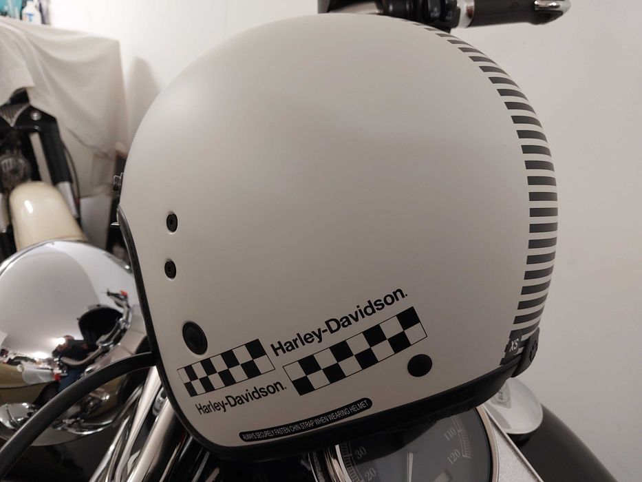 Harley Davidson Rally Racer 3/4 Kask z blendą NOWY - salon 1599 PLN