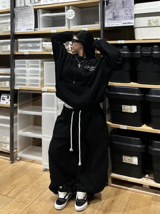 Костюм оверсайз на флісі