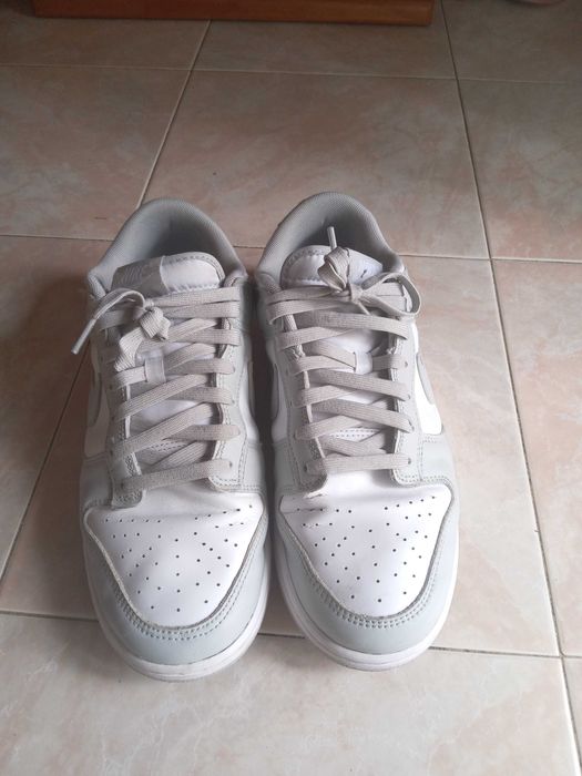 Nike dunk branco e cinzento