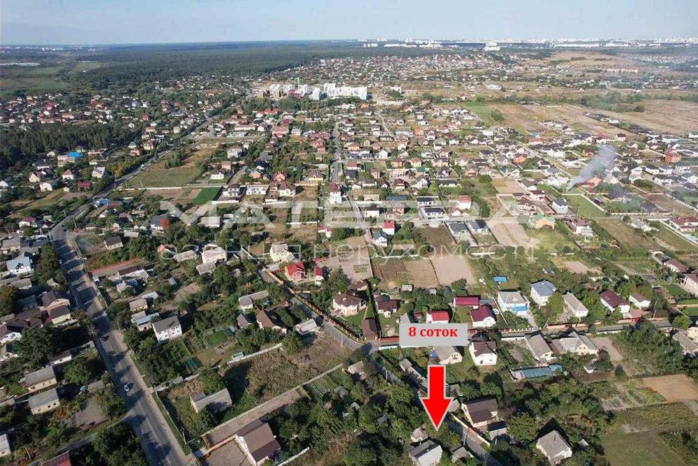 Шевченкове Бучанський р-н продаж ділянки 8 соток забудова