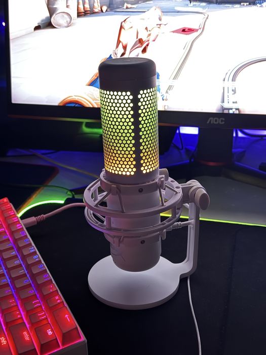 Mikrofon Hyper X Quad Cast S Przewodowy  Biały