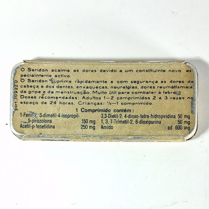 Lata antiga Saridon