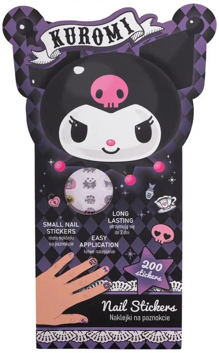 Naklejki na paznokcie Kuromi, Patio. Nowy Produkt