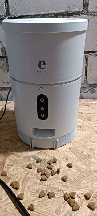 Автоматична годівниця для котів та собак Els Pet 4L, смарт годівниця з WIFI