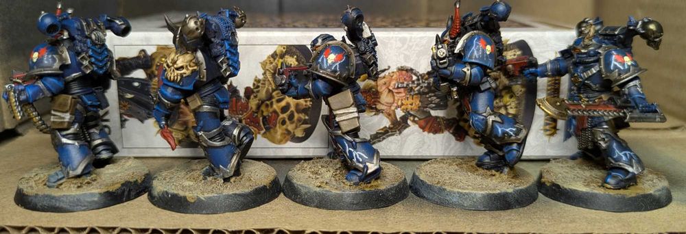 Warhammer 40k. Chaos Space Marines: Night Lords (10 шт, покрас)