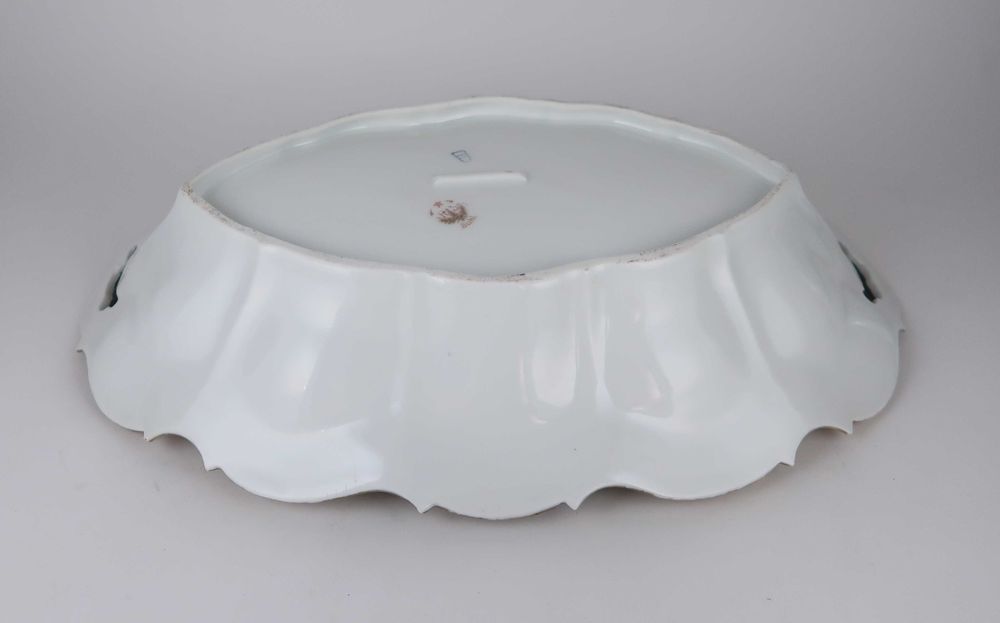 Centro de mesa porcelana Suhl Alemanha, Séc. XIX/XX