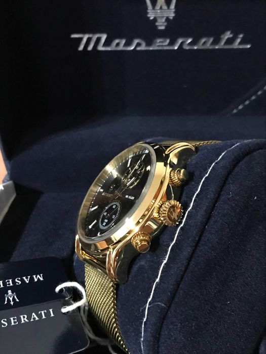Relógio Maserati Dourado & Preto