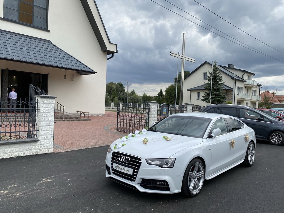Auto do ślubu Audi A5 Sportback Samochod do ślubu