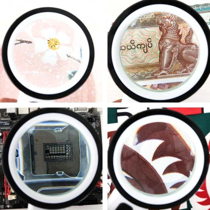 Лупа 30X мощная с подсветкой 12 LED идеальна для точных работ и чтения