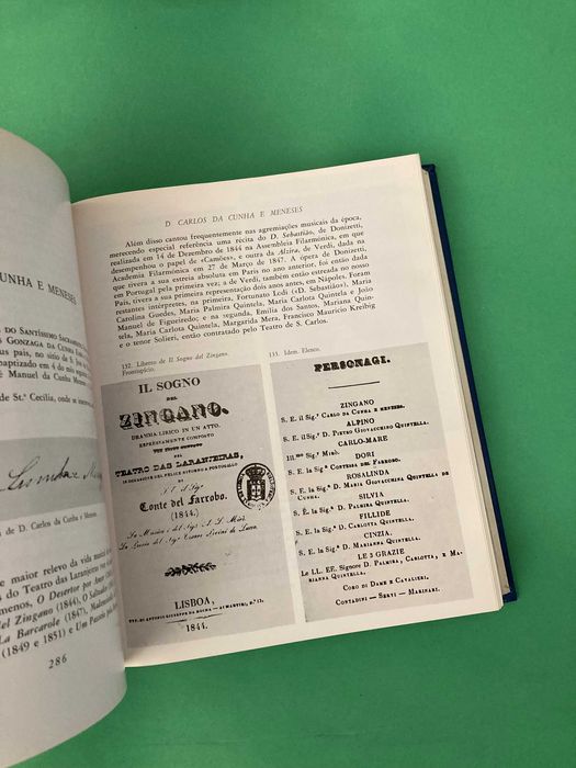Livro Cantores de Ópera Portugueses I Livraria Bertrand Anos 80