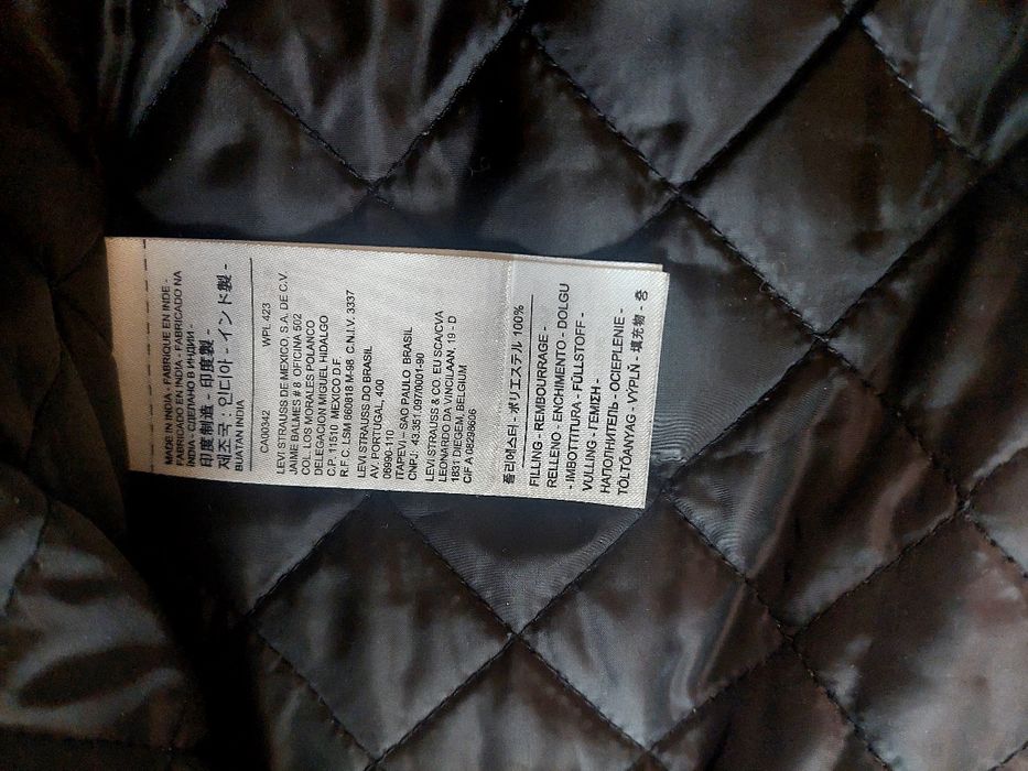 Куртка Бомбер кожанная Levi's оригинал
