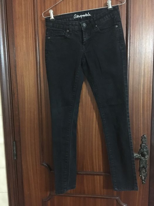 Calça de ganga preta tam 34