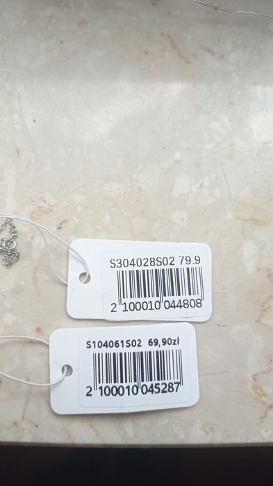 Vezzi biżuteria zestaw naszyjnik i bransoletka stal chirurgiczna