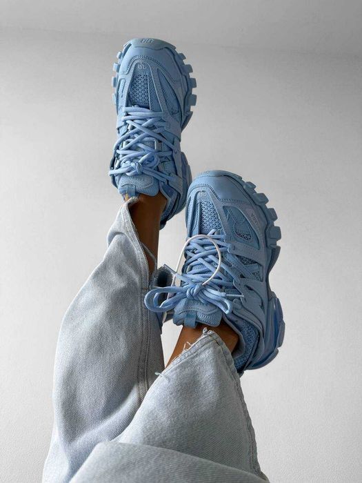 Кроссовки Balenciaga Track 3.0 Full Blue Premium