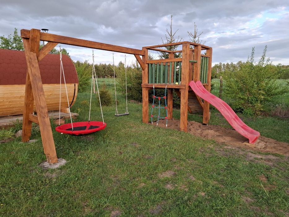 Domek na wakacje, weekend Mazury sauna staw las