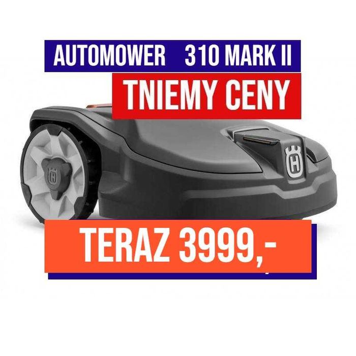 HUSQVARNA Automower 310 Mark II 1000m² Okazja Białogard Raty0% Montaż