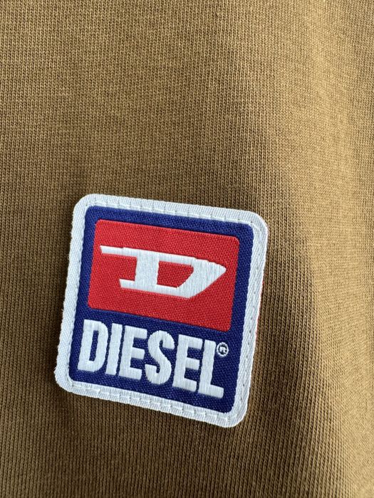 Diesel Oryginalna Bawełniana Bluzka Męska Logowana T-shirt M