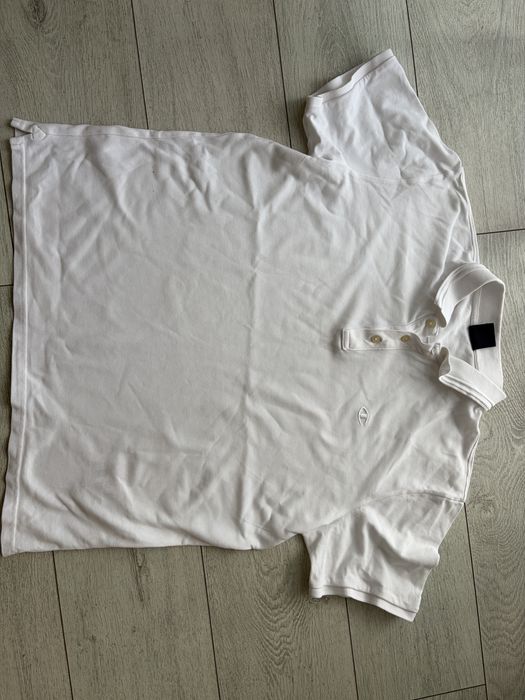 Biały T-shirt polo rozmiar L Champion