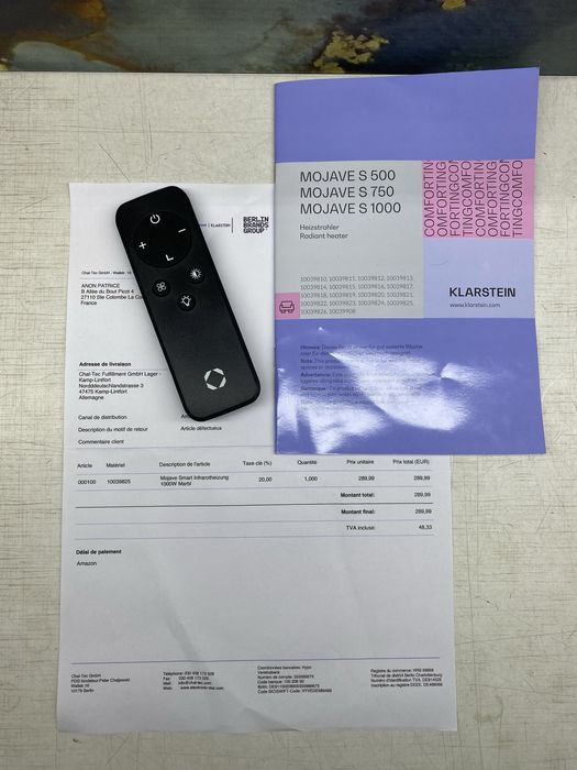 Обігрівач інфрачервоний Klarstein Mojave 2в1 Smart 1000 Вт 10039825