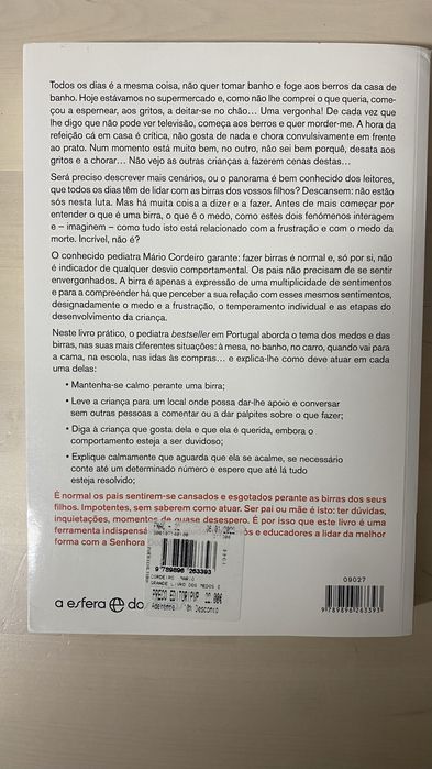 Livro Mario cordeiro o grande livro dos medos e das birras